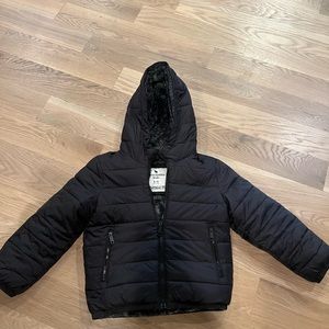 Abercrombie kids black winter coat!!